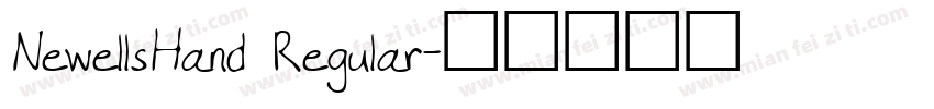NewellsHand Regular字体转换